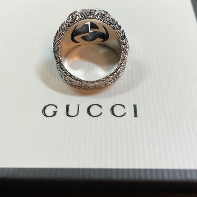 Gucci(グッチ)のグッチ インターロッキングG 燻 リング 17号 メンズのアクセサリー(リング(指輪))の商品写真