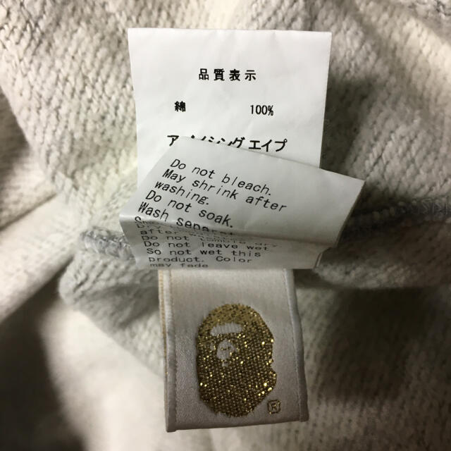 A BATHING APE(アベイシングエイプ)の中古ＡＰＥスターパーカーＬシャーク型ドット使用感あり１５年くらい前 メンズのトップス(パーカー)の商品写真