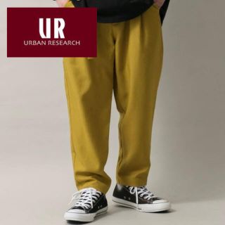 アーバンリサーチ(URBAN RESEARCH)の【URBAN RESEARCH】スラックス ベルト付き イエロー(スラックス)