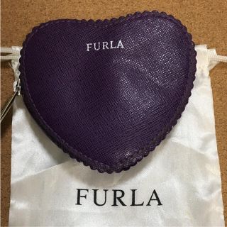 フルラ(Furla)の美品 フルラ ハート コインケース パープル(コインケース)