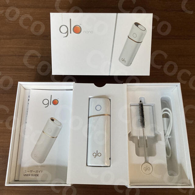 glo(グロー)の＜新品＞ glo nano ホワイト 箱無し グローナノ 未使用 メンズのファッション小物(タバコグッズ)の商品写真