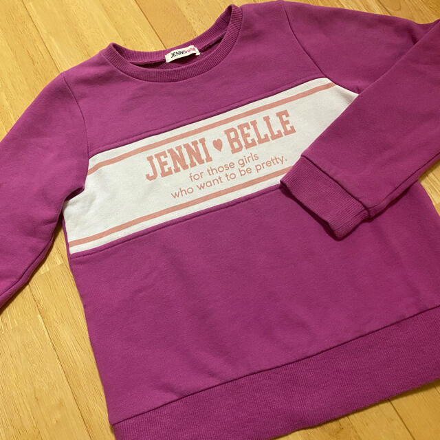 JENNI(ジェニィ)のジェニーベル　JENNI BELLE★裏毛トレーナー　140 パープル キッズ/ベビー/マタニティのキッズ服女の子用(90cm~)(Tシャツ/カットソー)の商品写真