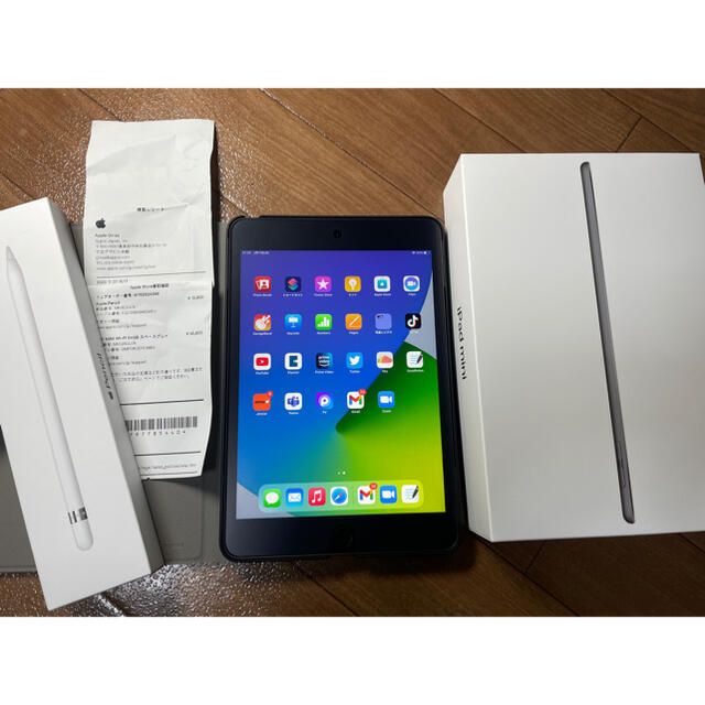 Apple(アップル)の【美品】iPad mini 5 64GB WI-FI  アップルペンシルセット スマホ/家電/カメラのPC/タブレット(タブレット)の商品写真