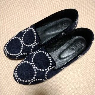 ミナペルホネン(mina perhonen)のmina perhonen タンバリン 靴 37(23.5cm )(ローファー/革靴)