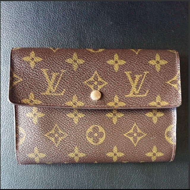 LOUIS VUITTON/モノグラム/ポルトトレゾールエテュイパピエ 財布