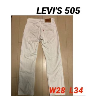 リーバイス(Levi's)のLEVI'S 505  デニム　ジーンズ　ホワイト(デニム/ジーンズ)