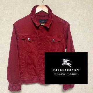 バーバリーブラックレーベル(BURBERRY BLACK LABEL)の美品！【BURBERRY BLACKLABEL】 デニムジャケット ノバチェック(Gジャン/デニムジャケット)