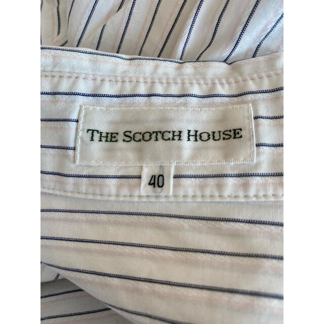 THE SCOTCH HOUSE(ザスコッチハウス)のザスコッチハウス　ストライプシャツ ブラウス　リクルート レディースのトップス(シャツ/ブラウス(長袖/七分))の商品写真