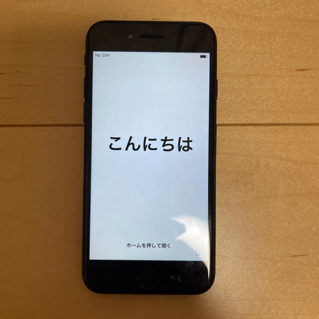 【比較的美品】iPhone7 64GB ブラック本体のみ　SB→SIMフリー解除スマートフォン本体