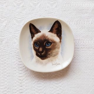 アッシュペーフランス(H.P.FRANCE)の*cat plate  ❀ かわいいミニプレート(食器)