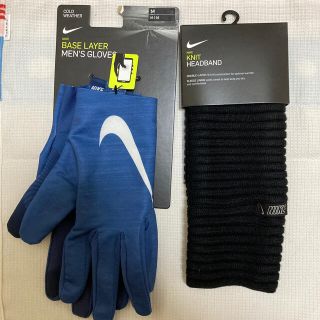 ナイキ(NIKE)のNIKE BASE LAYER men's GLOVES Mサイズ　ヘッドバンド(手袋)