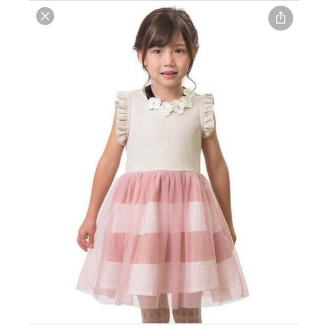 アプレレクール  セレモニーワンピースセット130 キッズ/ベビー/マタニティのキッズ服女の子用(90cm~)(ワンピース)の商品写真