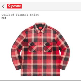 シュプリーム(Supreme)のシュプリームsupreme Quilted Flannel Shirt Sサイズ(シャツ)