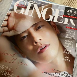 GINGER 9月号 佐藤健 切り抜き(音楽/芸能)