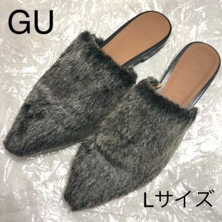 ジーユー(GU)のお値下げ‼︎ GU (ジーユー)　ファーサンダル Lサイズ(サンダル)