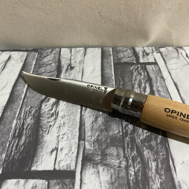 OPINEL(オピネル)のオピネル　ステンレス9  折りたたみナイフ　新品 スポーツ/アウトドアのアウトドア(調理器具)の商品写真