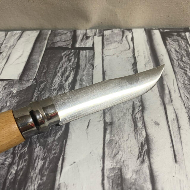 OPINEL(オピネル)のオピネル　ステンレス9  折りたたみナイフ　新品 スポーツ/アウトドアのアウトドア(調理器具)の商品写真