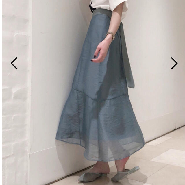 SNIDEL(スナイデル)のSNIDELオーガンジーデザインスカート レディースのスカート(ロングスカート)の商品写真