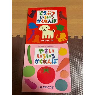 ゆか様専用①どうぶついろいろかくれんぼ　やさいいろいろかくれんぼ　2冊セット(絵本/児童書)