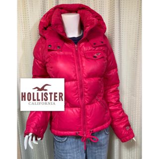 ホリスター(Hollister)のホリスターhollisterダウンジャケットレディース　色ピンクMサイズ(ダウンジャケット)