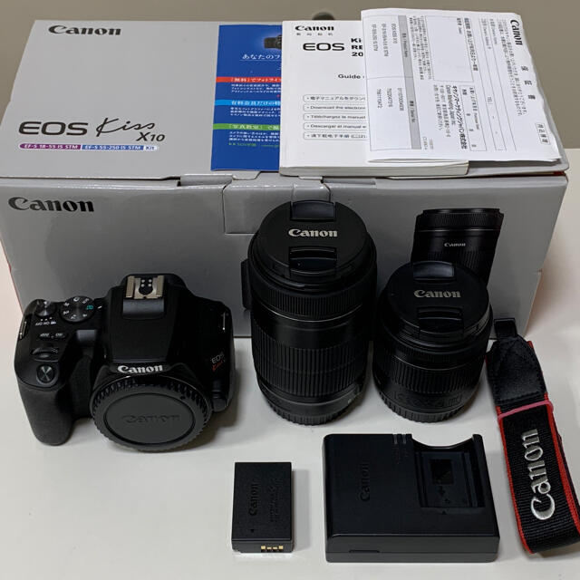 極美品 Canon eos kiss  X10 Wズームキット