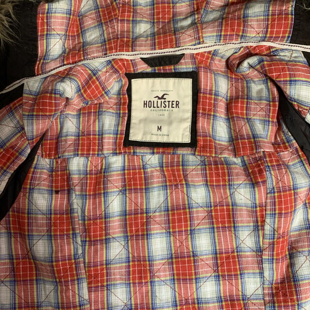 Hollister(ホリスター)のホリスターショートジップアップコットンジャケットファー付色ブラウンサイズM メンズのジャケット/アウター(ブルゾン)の商品写真