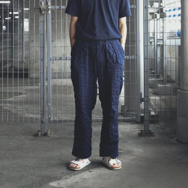 パンツNEAT "Jambo Seersucker / TAPERED (NAVY)