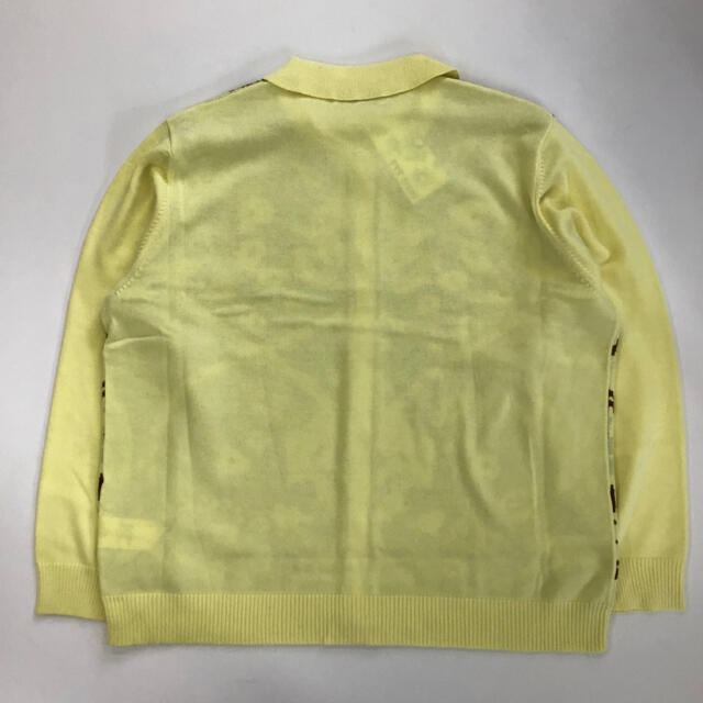 ttt_msw Persia knit polo shirt yellow メンズのトップス(カーディガン)の商品写真