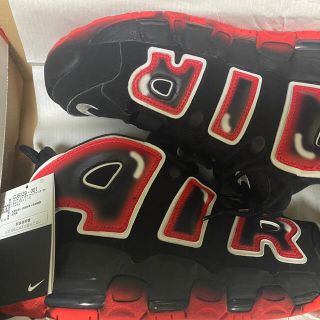 ナイキ(NIKE)のNIKE AIR MORE UPTEMPO "LASER CRIMSON"(スニーカー)