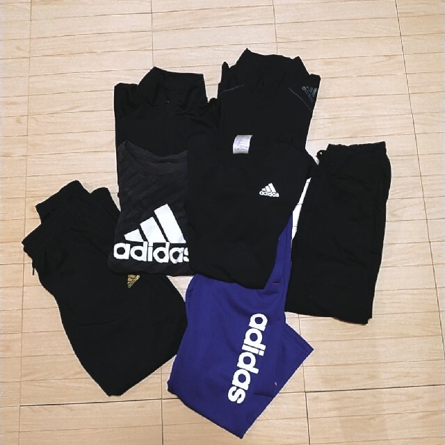 adidas(アディダス)のアディダスジャージセットまとめ売り❗️130&140 キッズ/ベビー/マタニティのキッズ服男の子用(90cm~)(その他)の商品写真