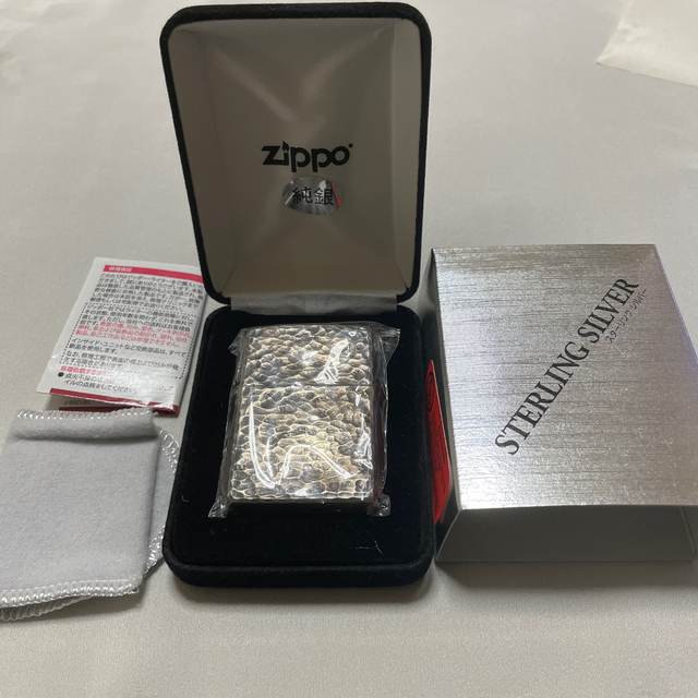 ZIPPO(ジッポー)のジッポー　スターリング　純銀　ツチメ　　詳細観覧必須　値引きしました メンズのファッション小物(タバコグッズ)の商品写真