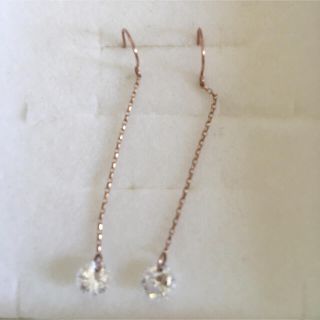 ジュエリーツツミ(JEWELRY TSUTSUMI)のK10PG キュービックピアス(ピアス)