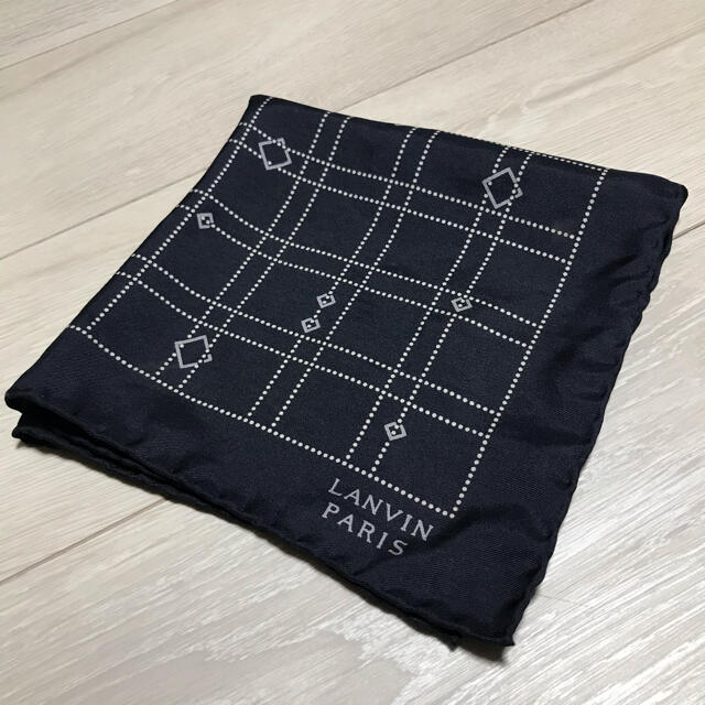 LANVIN ランバン LANVIN スカーフ ポケットチーフ シルク100%の通販 by Kuma's shop ｜ランバンならラクマ