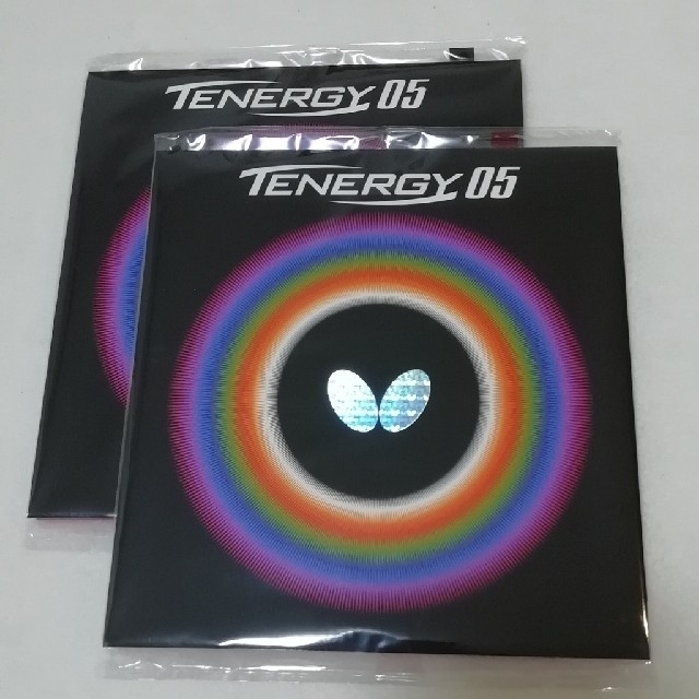 新品】バタフライ テナジー05 赤 黒 特厚 2枚セット 【メール便無料】 バタフライ Tenergy 05 特厚