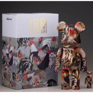 メディコムトイ(MEDICOM TOY)の新品 BE@RBRICK 伊藤若冲「群鶏図」 100% ＆ 400%(その他)