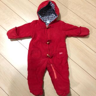 ベビーギャップ(babyGAP)のbabyGAP 中綿入フリース カバーオール（60cm）NewBorn(カバーオール)