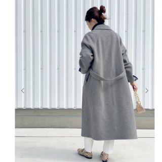 美品 Spick & Span ショールカラーリバーコート-