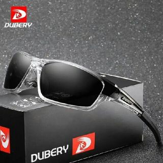 【スポーツ用】DUBERY軽量偏光サングラス ブラック オークリー・タレックス型(サングラス/メガネ)