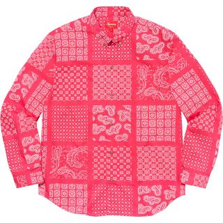 シュプリーム(Supreme)の名作　supreme Paisley Grid Shirt xl(シャツ)