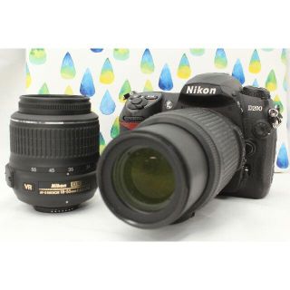 Nikon 一眼レフ D200 Wズームレンズセット★Wifi転送CF付き