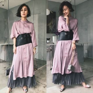 アメリヴィンテージ(Ameri VINTAGE)のAmeri【未使用品】2WAY✨ LUSTER GOWN DRESS(ロングワンピース/マキシワンピース)