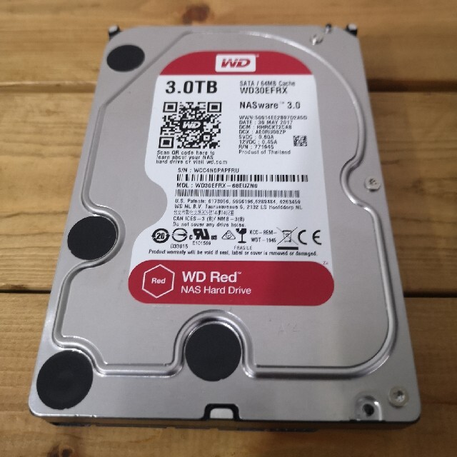 WD RED 3TB 3.5インチ　ハードディスク HDD