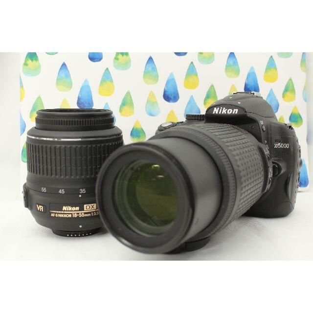 Nikon - Nikon 一眼レフ D5000 Wズームレンズセット★Wifi機能付き