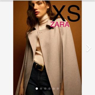 ザラ(ZARA)のコットン混ケープコート ZARA アウター ケープコート ポンチョ XS(ポンチョ)