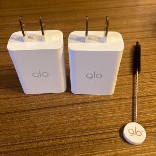 グロー(glo)のグロー glo ACアダプター スマホ iPhone ブラシ(変圧器/アダプター)