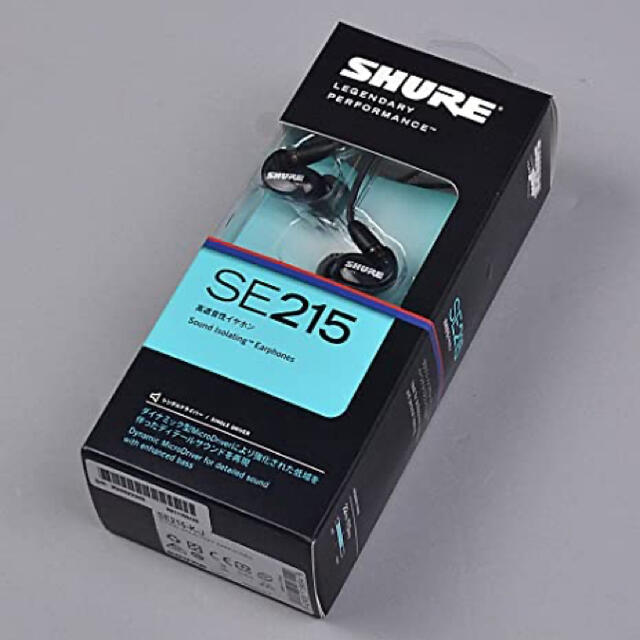 【値下げ】未使用！SHURE SE215 BLK イヤホン シュア