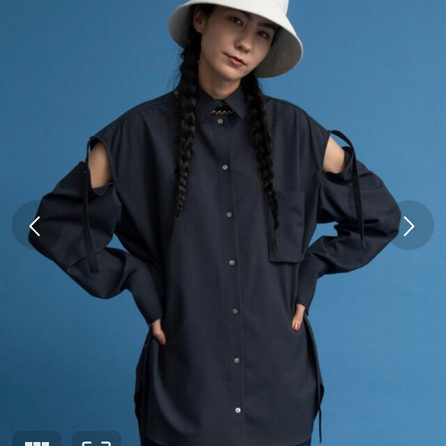 BEAUTY&YOUTH UNITED ARROWS(ビューティアンドユースユナイテッドアローズ)の値下げ中！MAISON SPECIAL 2WAYスリーブビッグシャツ レディースのトップス(シャツ/ブラウス(長袖/七分))の商品写真