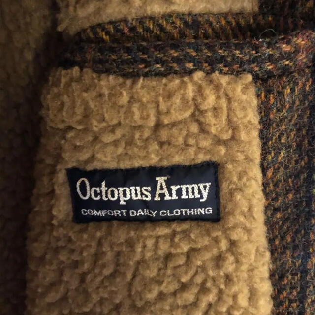 OCTOPUS ARMY(オクトパスアーミー)のオクトパスアーミー　ハリスツイードコート　売り切り！4日まで メンズのジャケット/アウター(ピーコート)の商品写真