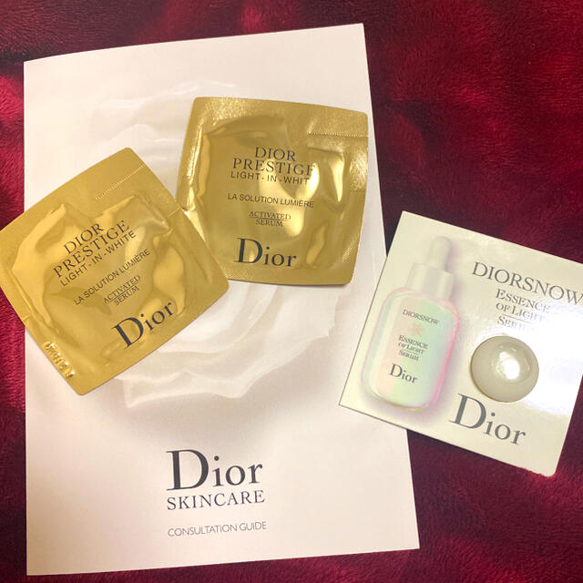 Christian Dior(クリスチャンディオール)のディオール プレステージ & スノー NEW サンプルセット　新品未開封 コスメ/美容のキット/セット(サンプル/トライアルキット)の商品写真