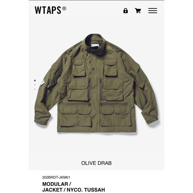 WTAPS 20AW MODULAR JACKET OD ダブルタップス